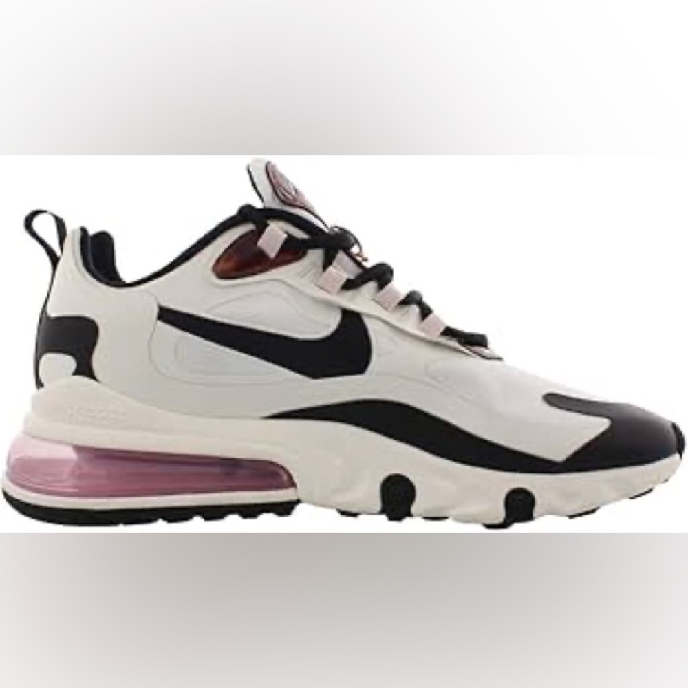 Nike Air Max 270 React Womens Shoes Sail/Multi-Color/Barely Rose 8.5